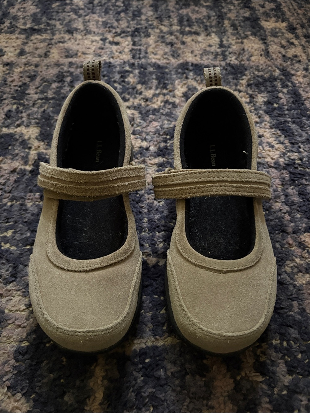 L.L. Bean Suede Mary Jane Flats